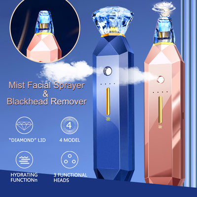 2-IN-1 Blackhead Vacuum Extractor + Facial Mist Sprayer Set
