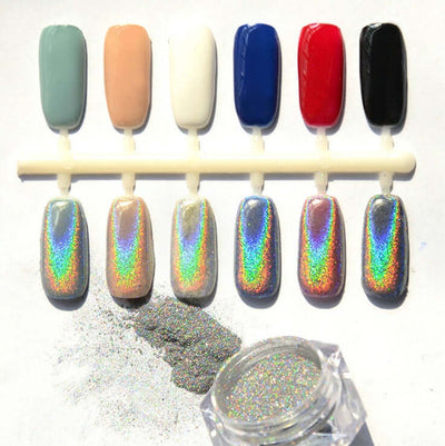 Shimmering Holographic Nail Art Powder