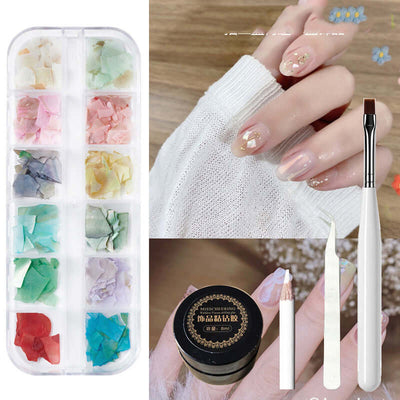 Metal Rivets & Rhinestone Nail Decor Box