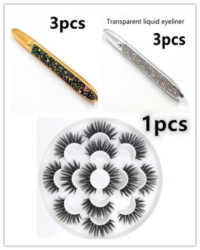False Eyelashes + Eyeliner Set