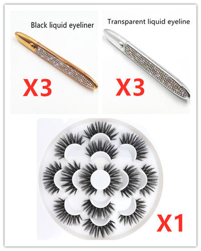 False Eyelashes + Eyeliner Set