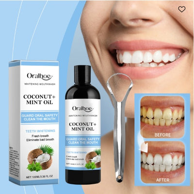Coconut Mint Oil Mouthwash