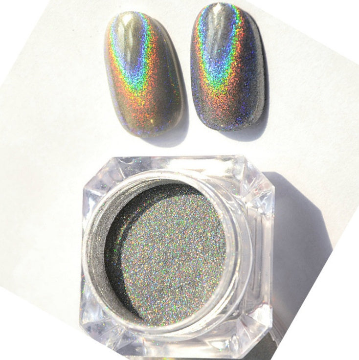 Shimmering Holographic Nail Art Powder