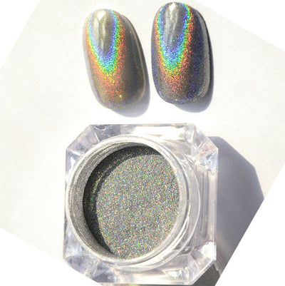 Shimmering Holographic Nail Art Powder