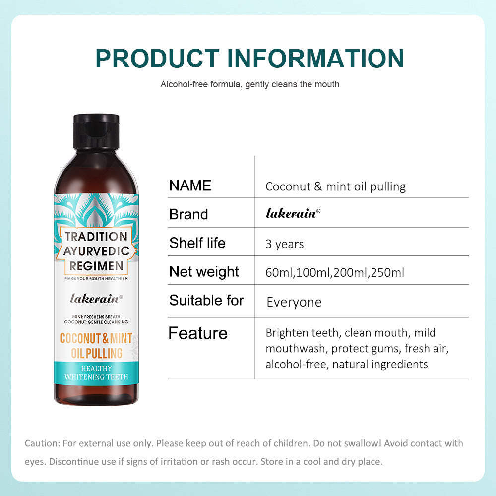 Coconut Lakerain Mouthwash Oil Set