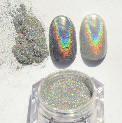 Shimmering Holographic Nail Art Powder