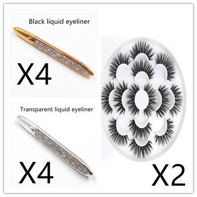 False Eyelashes + Eyeliner Set