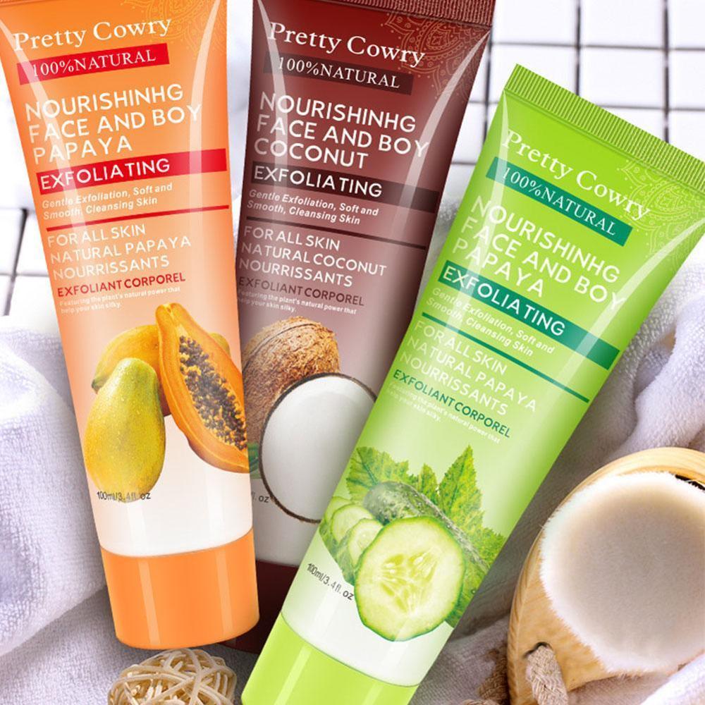 Cucumber Coconut Papaya Exfoliating Body Cleansing Gel