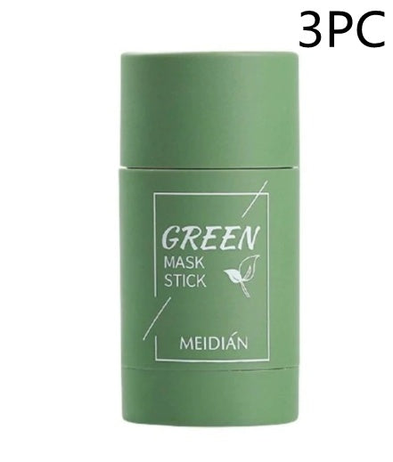 Cleansing Green Tea Oil Control Anti-Acne Whitening Clay Stick Mask