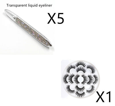 False Eyelashes + Eyeliner Set